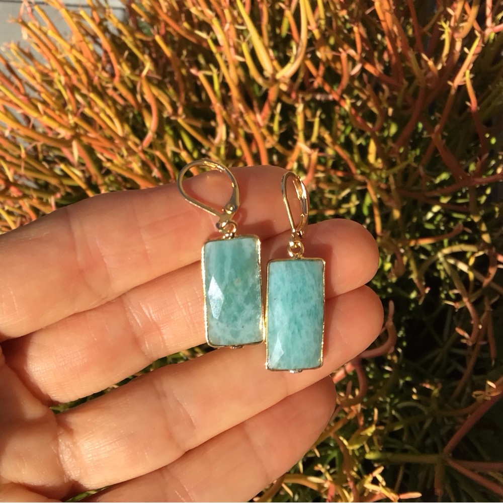 Amazonite Earrings Sundance Charm - Picture 3 of 8